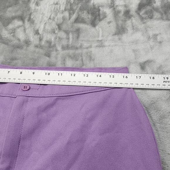 Vintage Levi's Bend Over Pants Womens 18 Purple Polyester High Rise Straight Leg - Picture 8 of 12